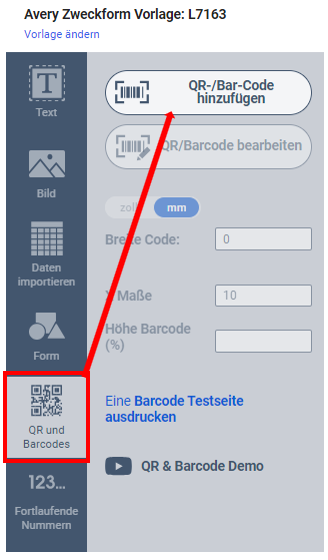 Add QR/Barcode