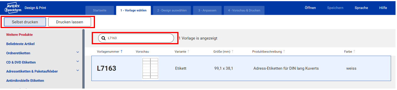 Search Template