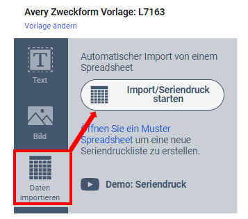 Import Data (Mail Merge)