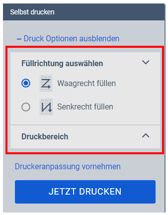 Fill Direction