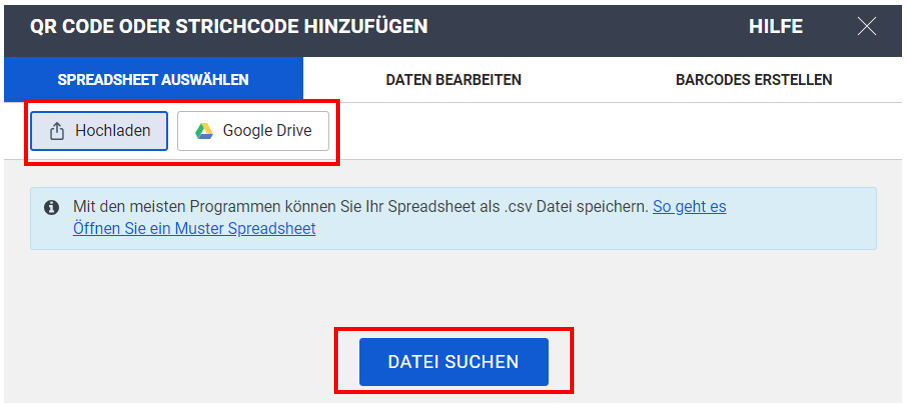Browse Spreadsheets