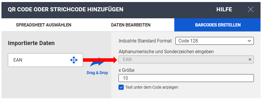 Finish Spreadsheet Barcodes