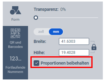 Lock Aspect Ratio